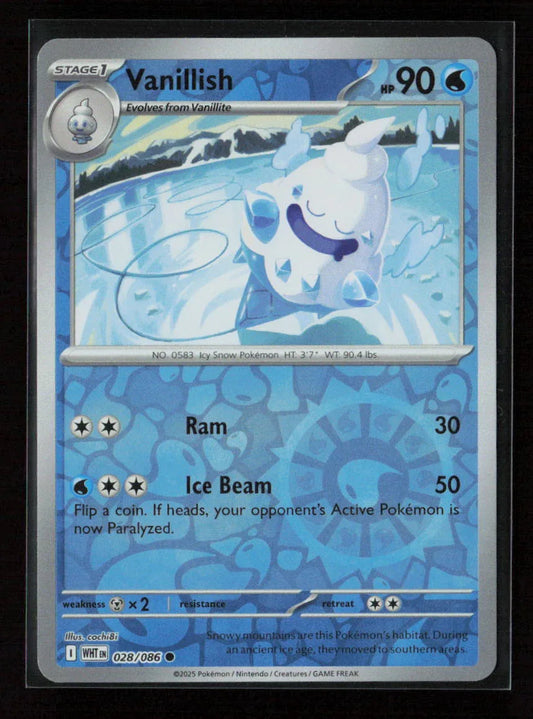 Vanillish Common SV: White Flare 028/086 NM - Kang's Collectibles