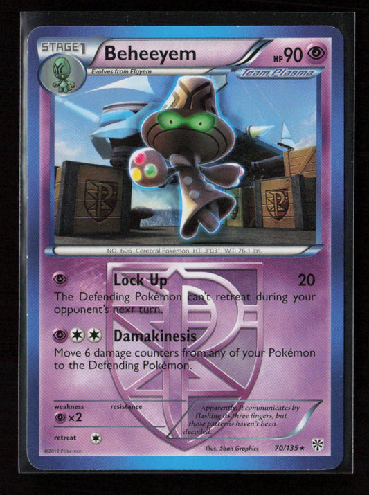Beheeyem (Team Plasma) Rare Plasma Storm 70/135 LP