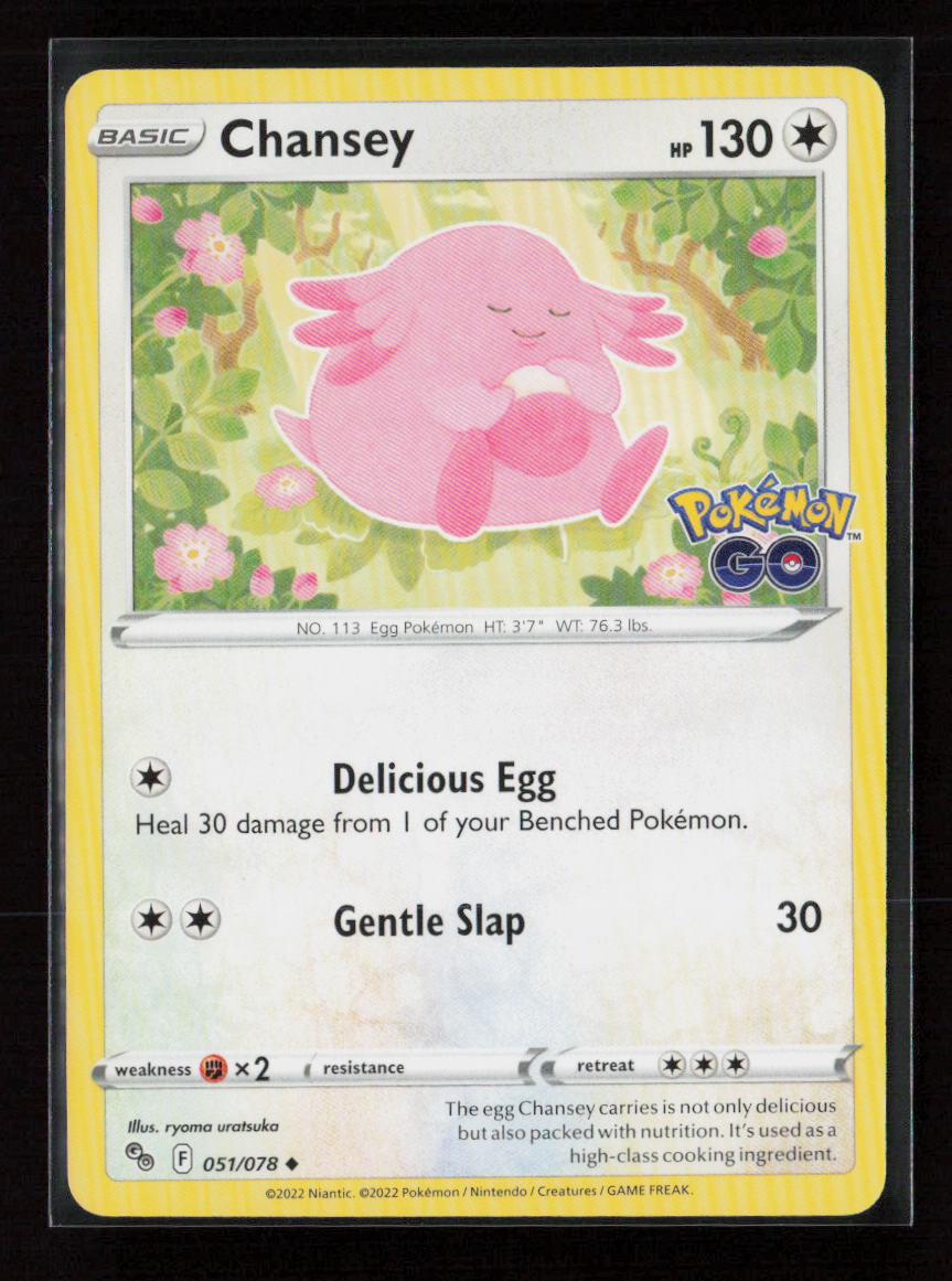 Chansey Uncommon Pokemon GO 051/078 NM