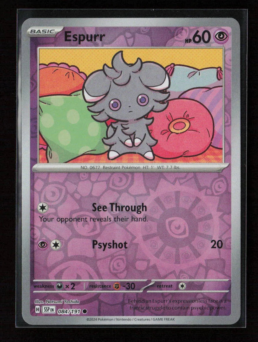 Espurr Common SV08: Surging Sparks 084/191 NM - Kang's Collectibles