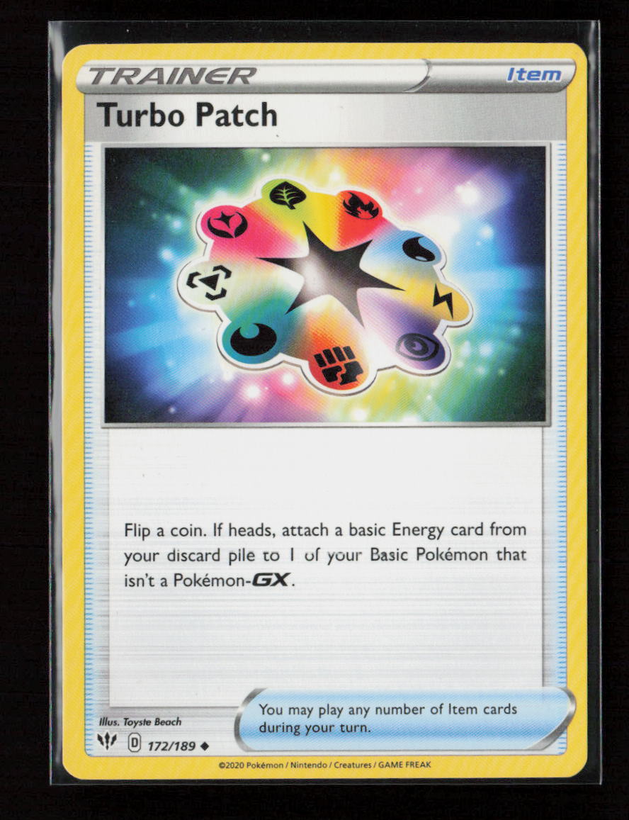 Turbo Patch Uncommon SWSH03: Darkness Ablaze 172/189 LP