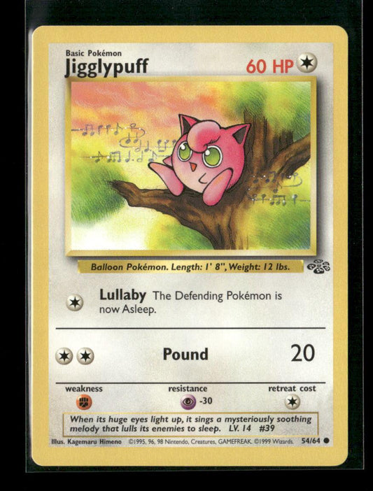 Jigglypuff Common Jungle 54/64 LP - Kang's Collectibles