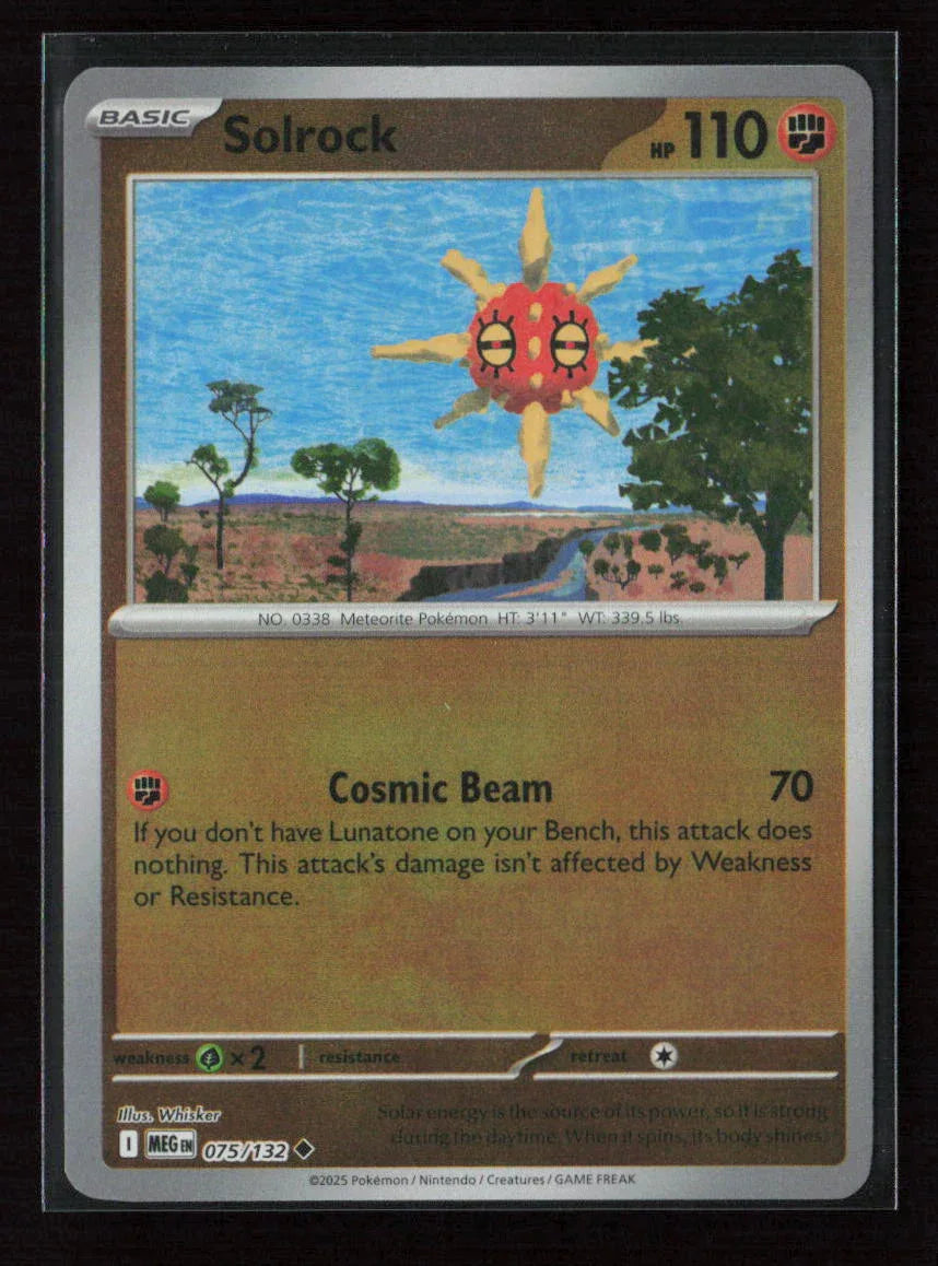 Solrock Uncommon ME01: Mega Evolution 075/132 NM - Kang's Collectibles