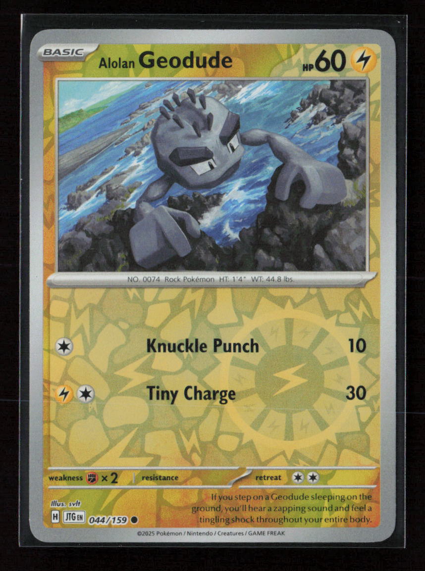 Alolan Geodude Common SV09: Journey Together 044/159 NM