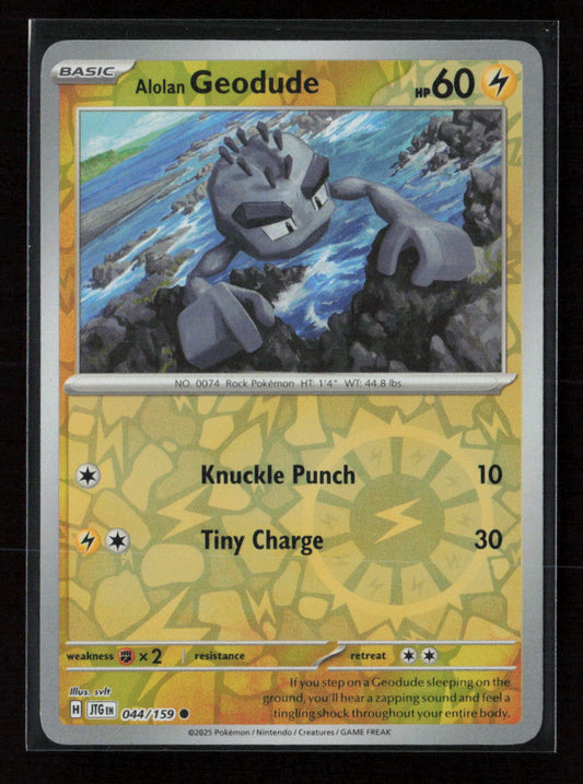 Alolan Geodude Common SV09: Journey Together 044/159 NM