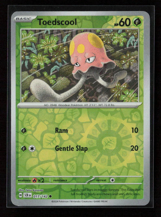 Toedscool Common SV07: Stellar Crown 017/142 NM - Kang's Collectibles