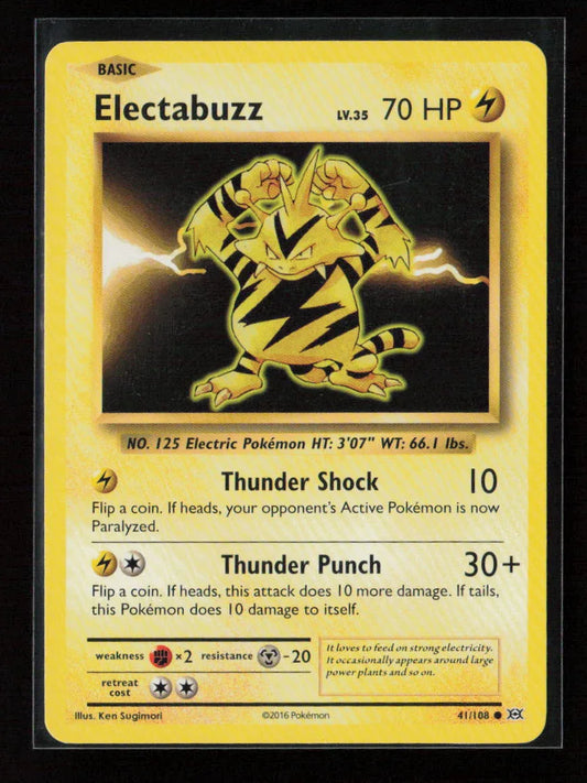 Electabuzz Common XY - Evolutions 41/108 LP - Kang's Collectibles