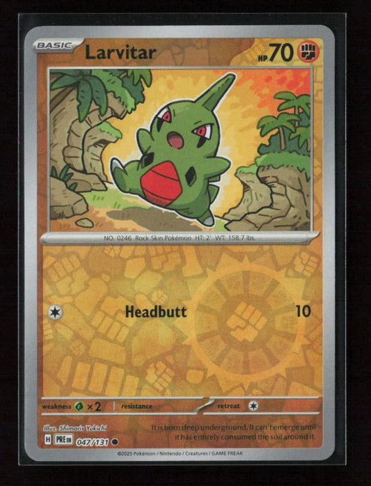 Larvitar Common SV: Prismatic Evolutions 047/131 NM - Kang's Collectibles
