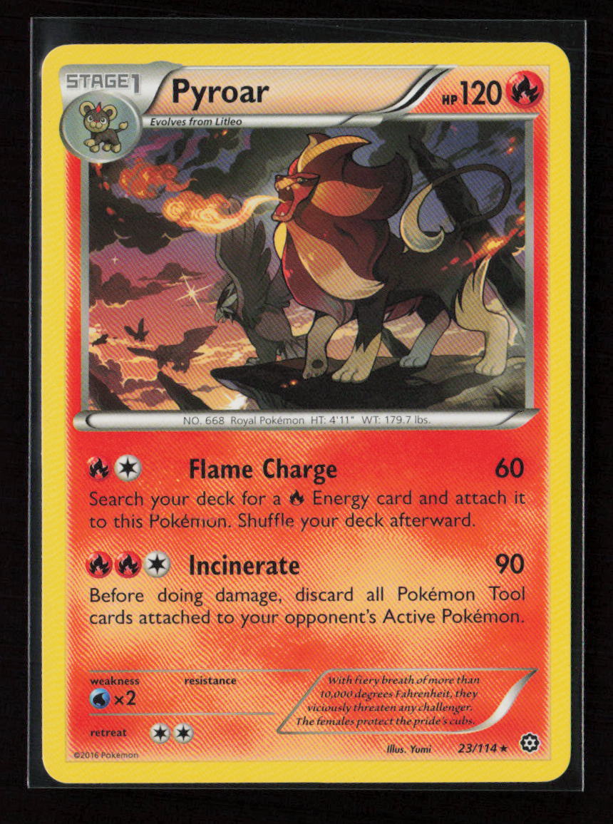 Pyroar Rare XY - Steam Siege 23/114 LP