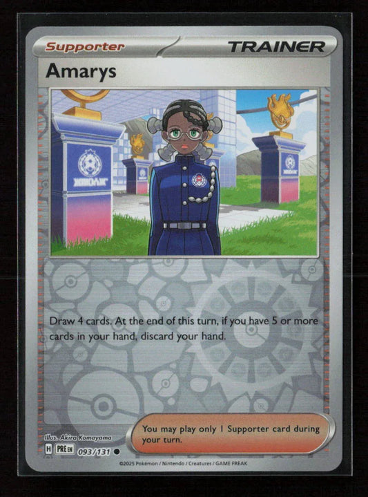 Amarys - Common SV: Prismatic Evolutions 093/131 NM - Kang's Collectibles
