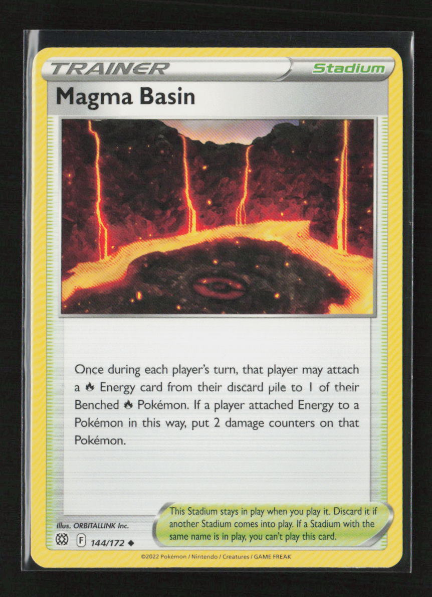 Magma Basin Uncommon SWSH09: Brilliant Stars 144/172 LP