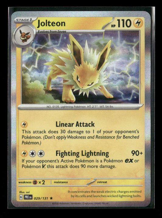 Jolteon Rare SV: Scarlet & Violet 151 135/165 NM - Kang's Collectibles