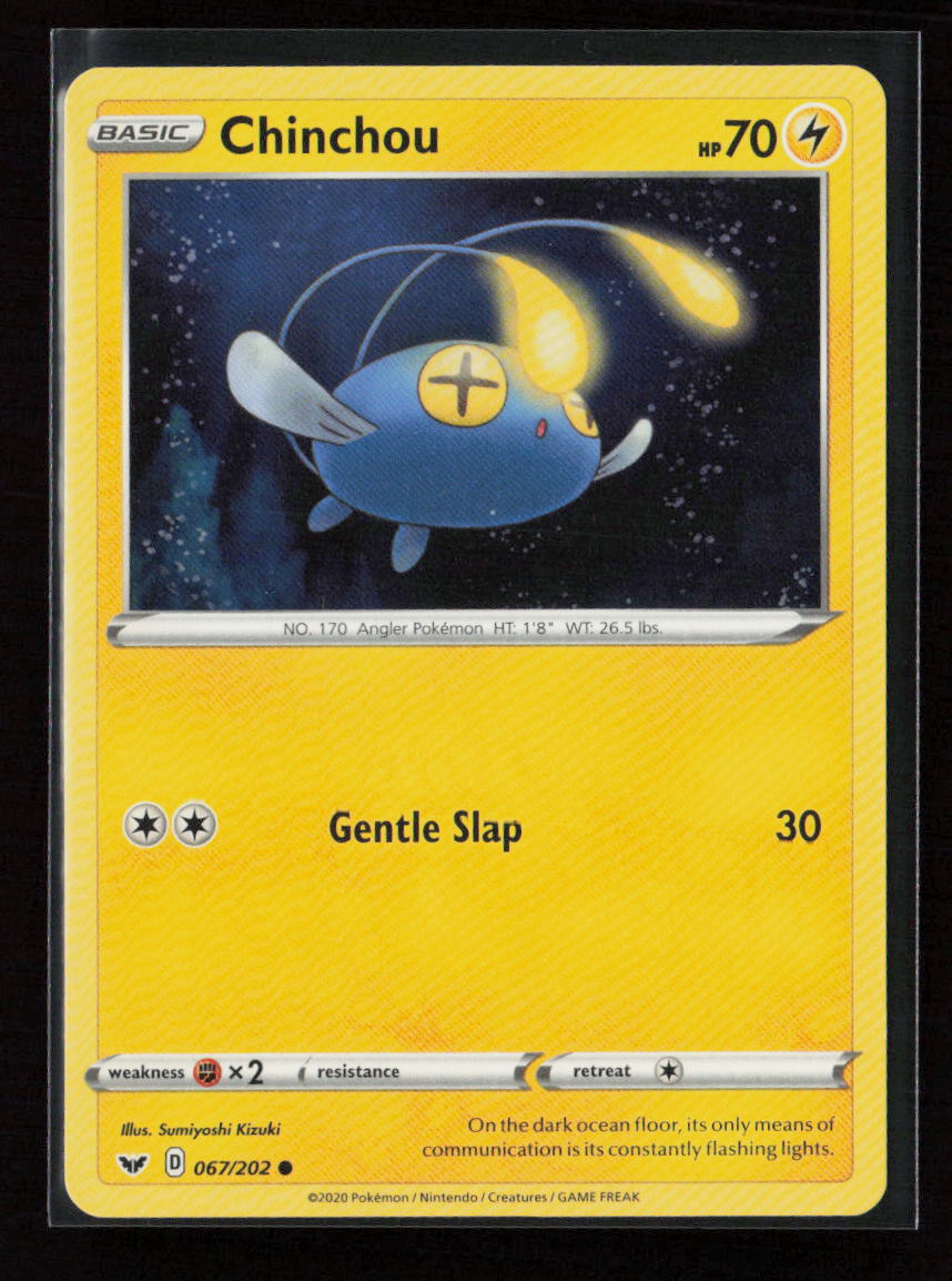 Chinchou (067) Common SWSH01: Sword & Shield Base Set 067/202 LP