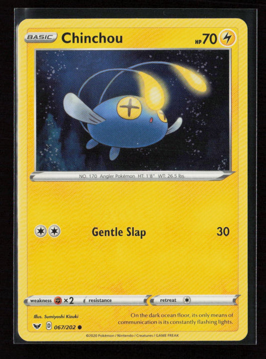 Chinchou (067) Common SWSH01: Sword & Shield Base Set 067/202 LP