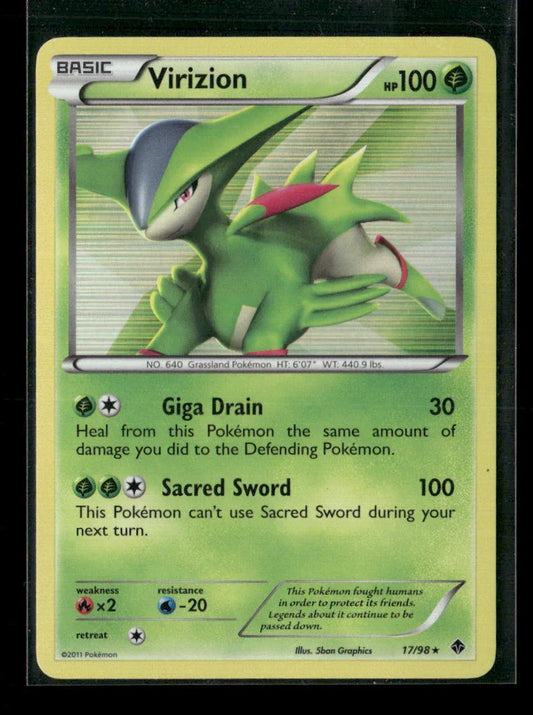Virizion Holo Rare Emerging Powers 17/98 LP - Kang's Collectibles