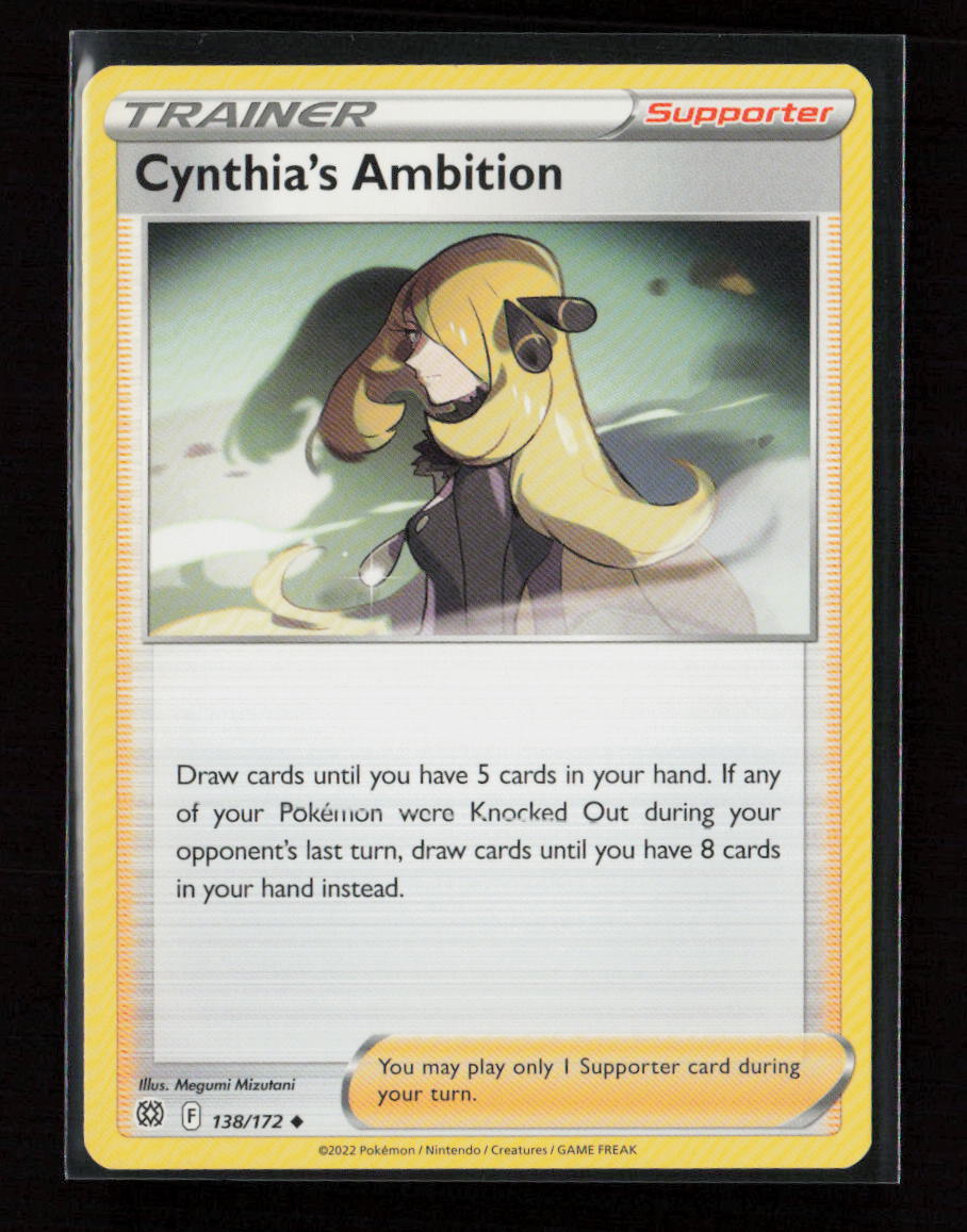 Cynthia's Ambition Uncommon SWSH09: Brilliant Stars 138/172 LP