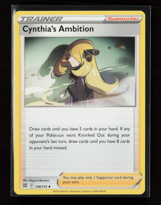 Cynthia's Ambition Uncommon SWSH09: Brilliant Stars 138/172 LP