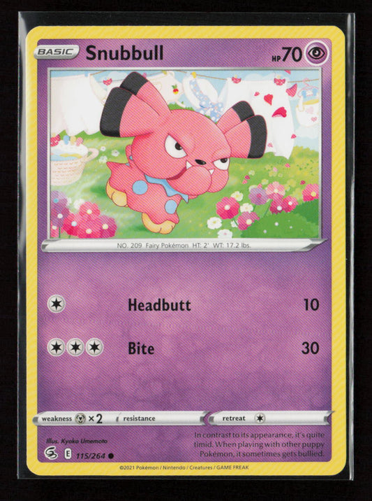 Snubbull Common SWSH08: Fusion Strike 115/264 LP
