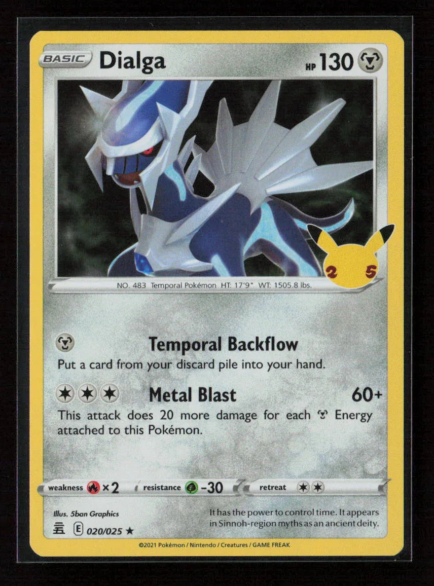 Dialga Holo Rare Celebrations 020/025 NM - Kang's Collectibles