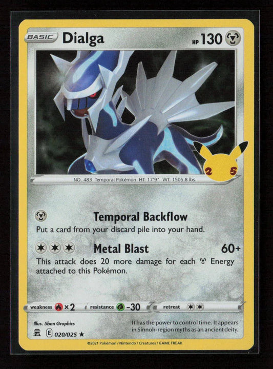 Dialga Holo Rare Celebrations 020/025 NM - Kang's Collectibles