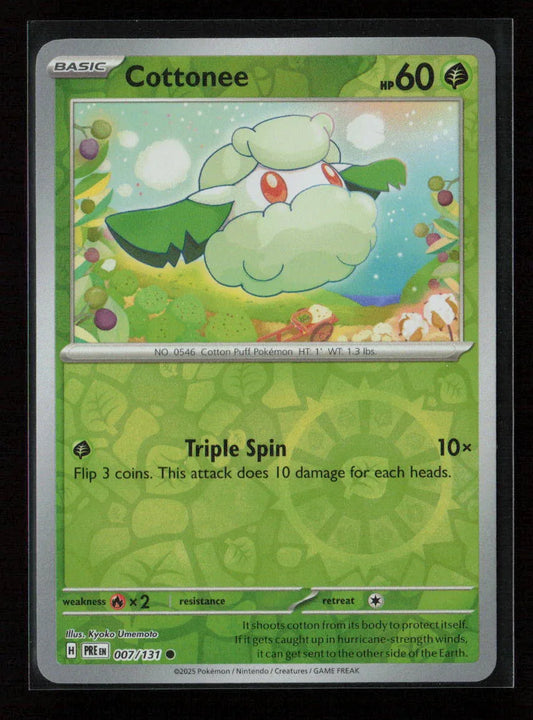 Cottonee Common SV: Prismatic Evolutions 007/131 NM - Kang's Collectibles