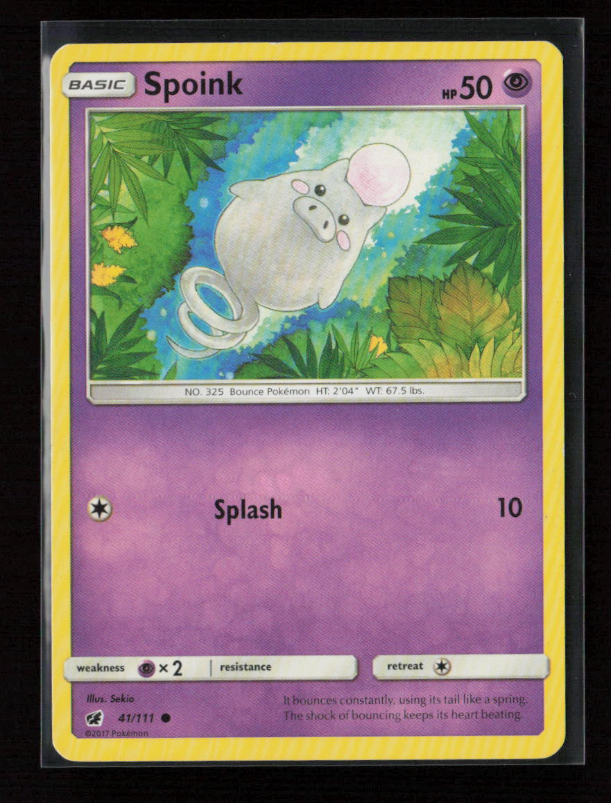 Spoink Common SM - Crimson Invasion 41/111 LP