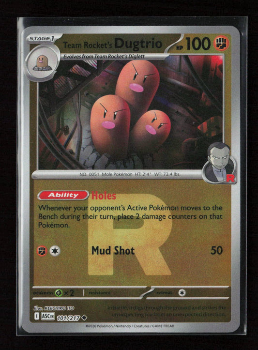 Team Rocket's Dugtrio - (Team Rocket) Uncommon ME: Ascended Heroes 101/217 NM