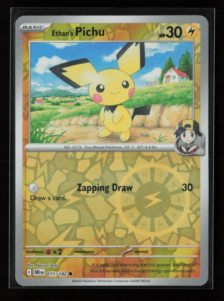 Ethan's Pichu Common SV10: Destined Rivals 071/182 NM - Kang's Collectibles