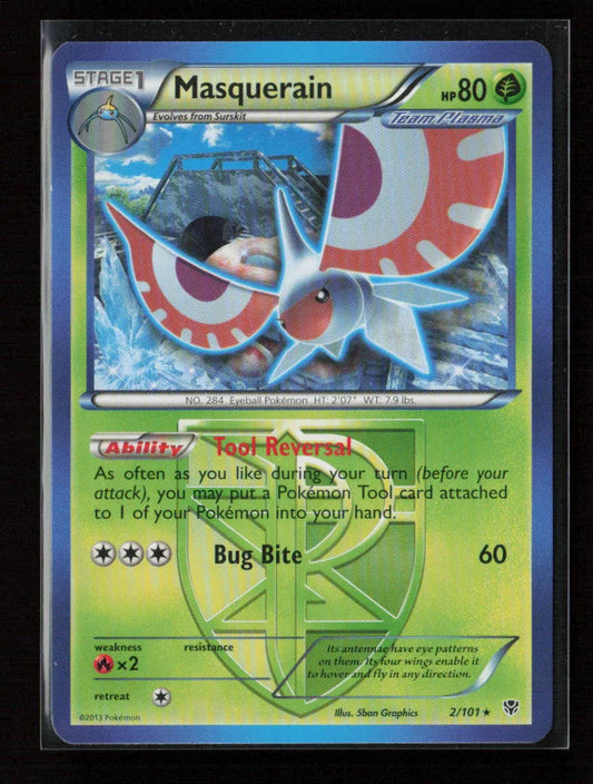 Masquerain (Team Plasma) Rare Plasma Blast 2/101 LP - Kang's Collectibles
