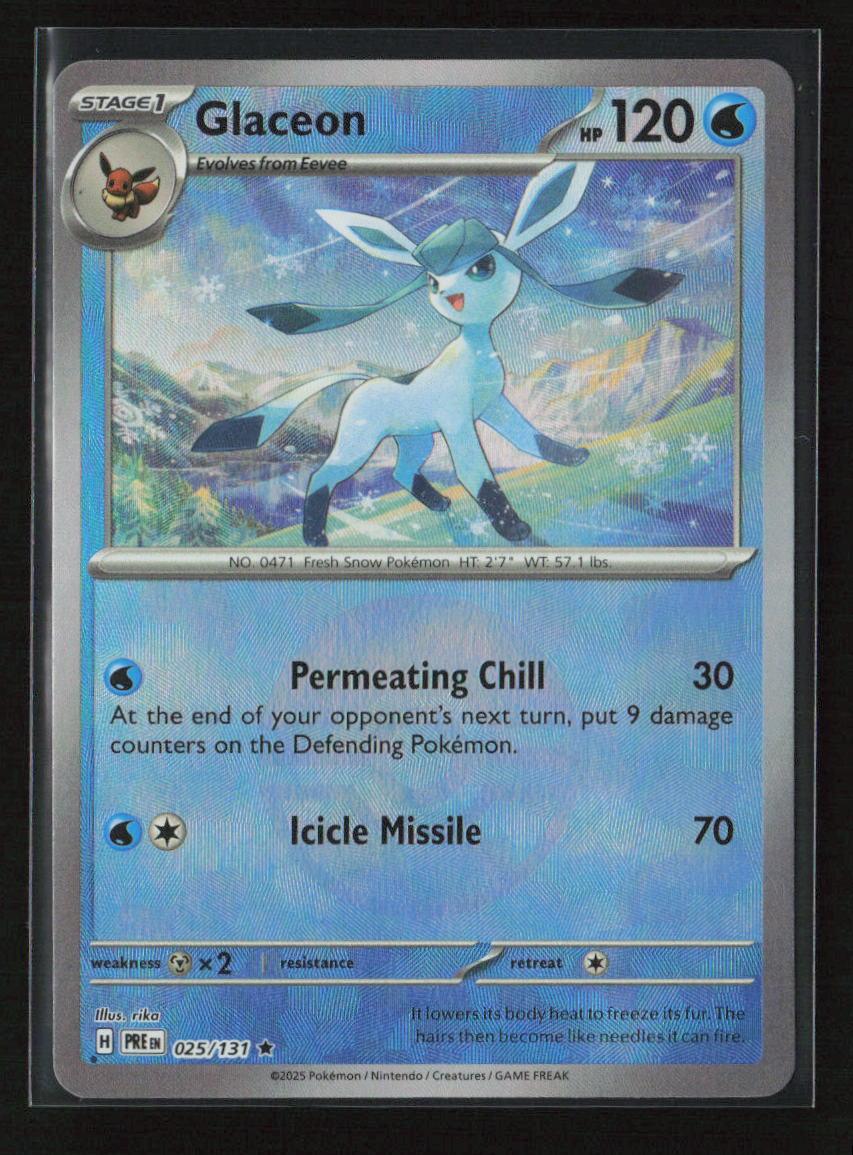 Glaceon (Poke Ball Pattern) Rare SV: Prismatic Evolutions 025/131 NM - Kang's Collectibles