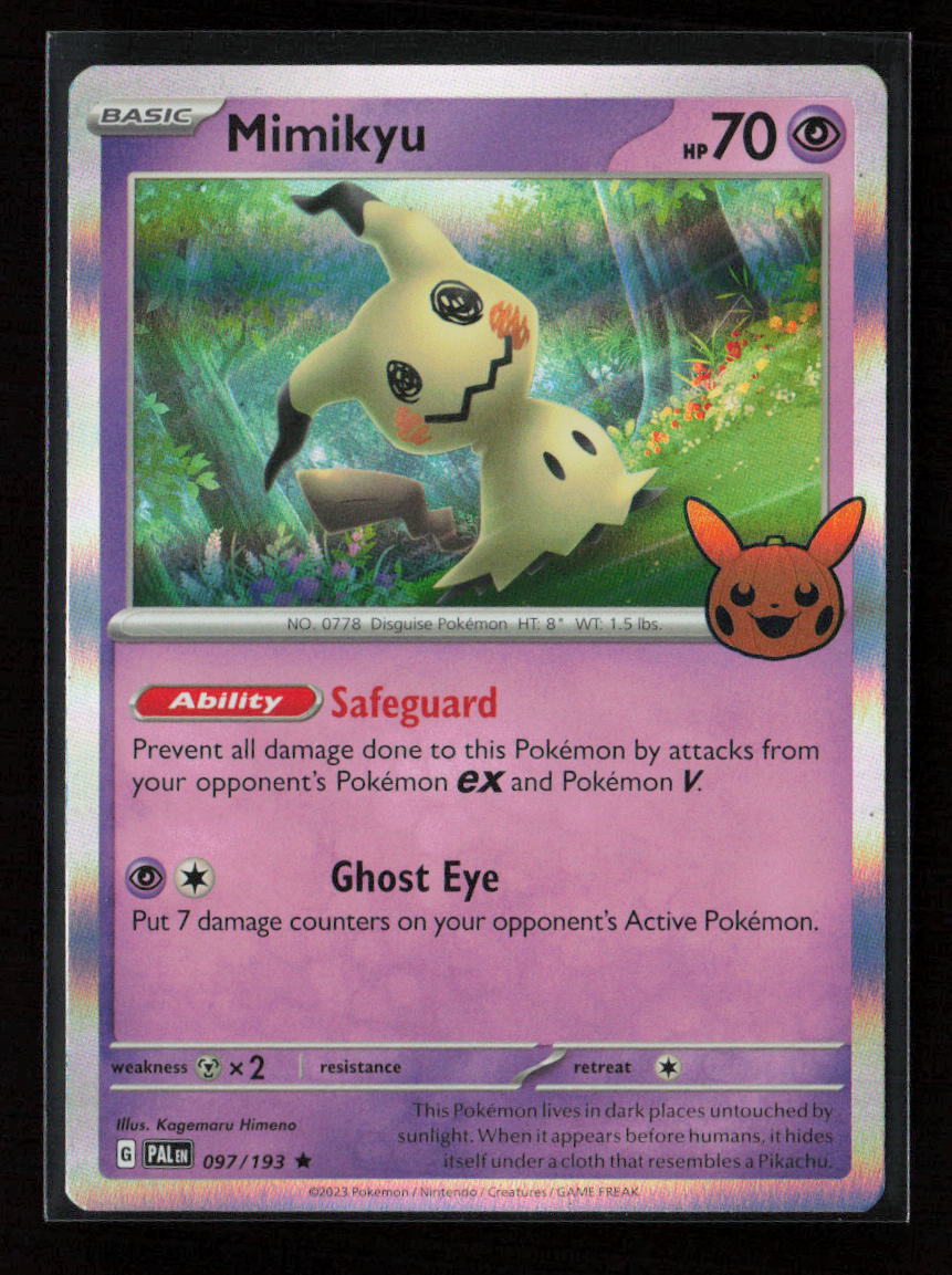 Mimikyu Holo Rare Trick or Trade BOOster Bundle 2023 097/193 NM