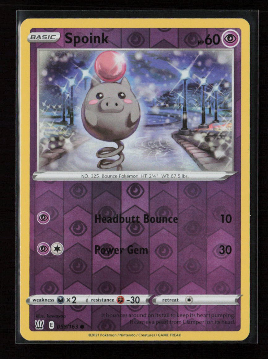 Spoink Common SWSH05: Battle Styles 055/163 LP