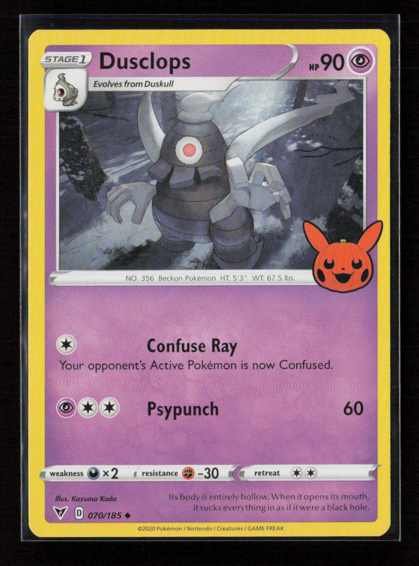 Dusclops Uncommon Trick or Trade BOOster Bundle 2023 070/185 LP