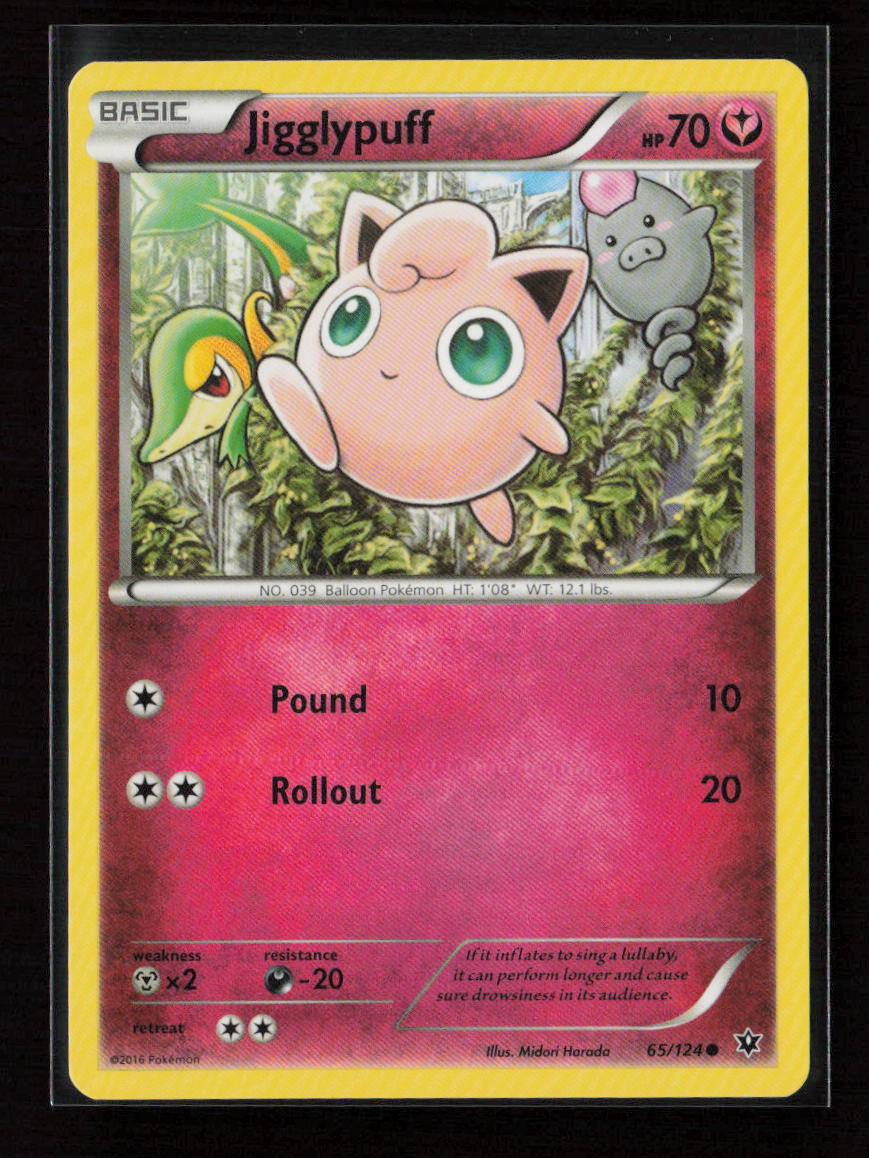 Jigglypuff Common XY - Fates Collide 65/124 LP
