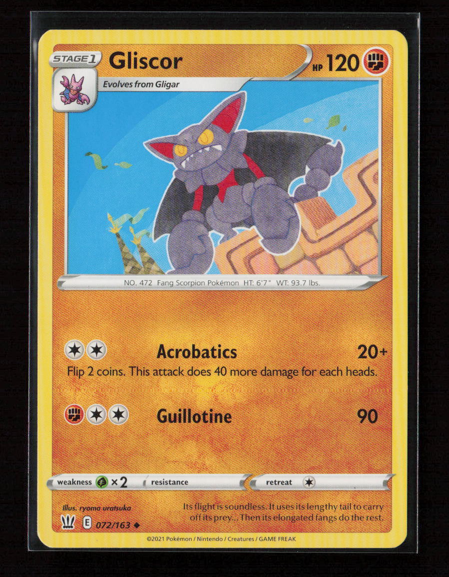 Gliscor Uncommon SWSH05: Battle Styles 072/163 LP