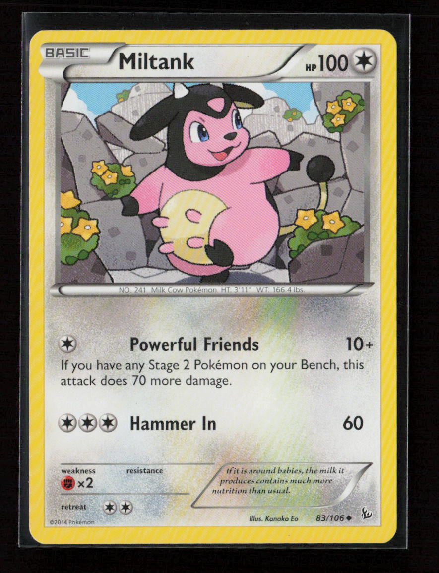 Miltank Uncommon XY - Flashfire 83/106 LP