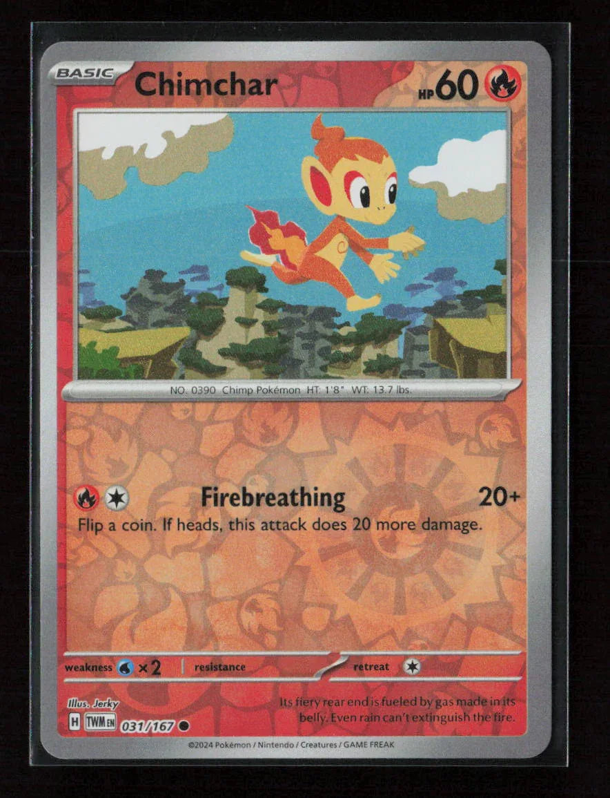 Chimchar Common SV06: Twilight Masquerade 031/167 NM