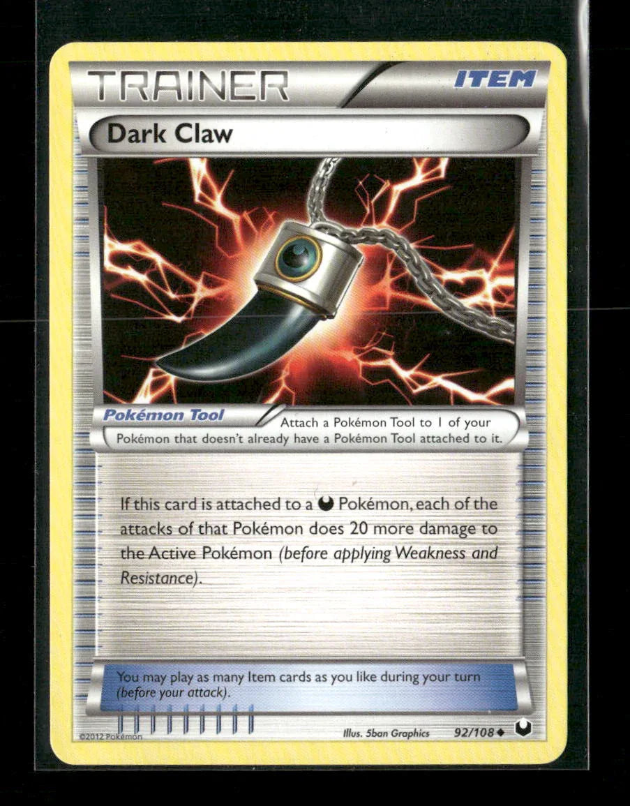 Dark Claw Uncommon Dark Explorers 92/108 LP - Kang's Collectibles