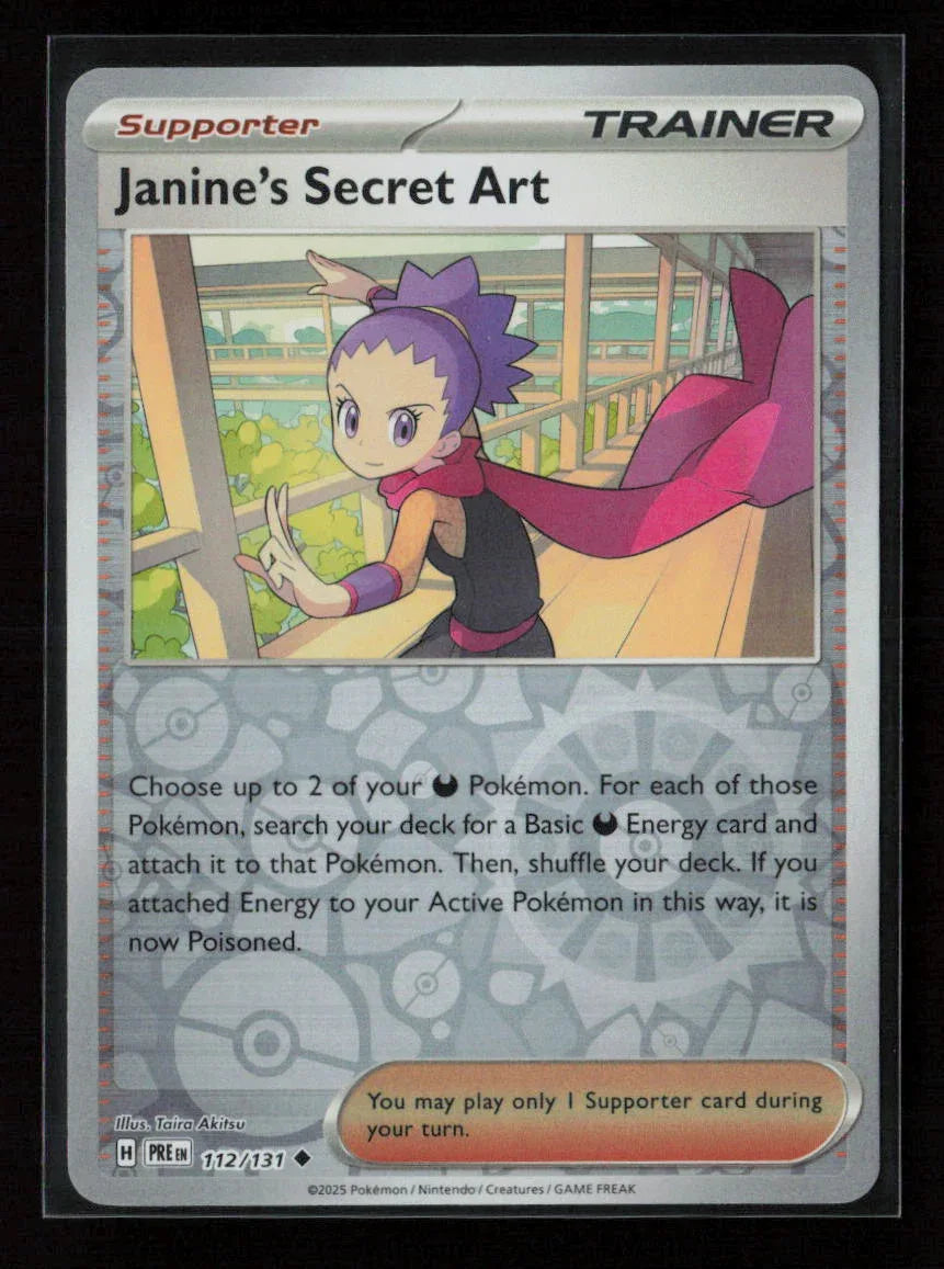 Janine's Secret Art - Uncommon SV: Prismatic Evolutions 112/131 NM - Kang's Collectibles