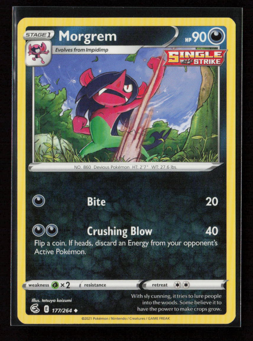 Morgrem Uncommon SWSH08: Fusion Strike 177/264 LP