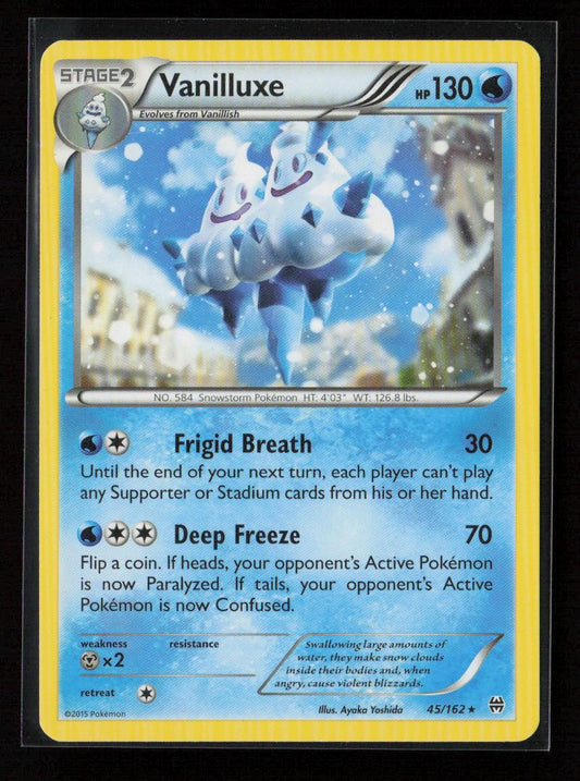 Vanilluxe Rare XY - BREAKthrough 45/162 NM - Kang's Collectibles