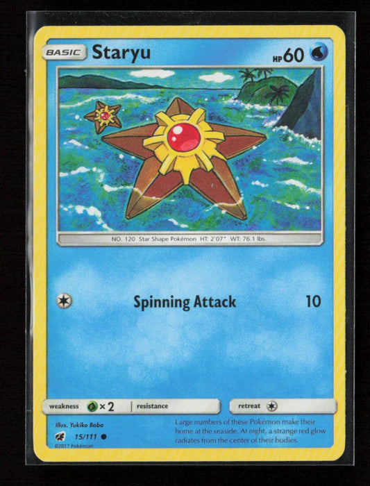 Staryu Common SM - Crimson Invasion 15/111 LP - Kang's Collectibles
