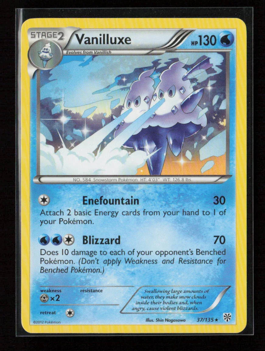 Vanilluxe Rare Plasma Storm 37/135 NM - Kang's Collectibles
