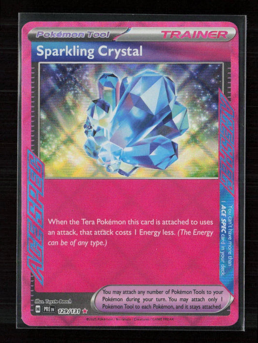 Sparkling Crystal ACE SPEC Rare SV: Prismatic Evolutions 129/131 NM - Kang's Collectibles