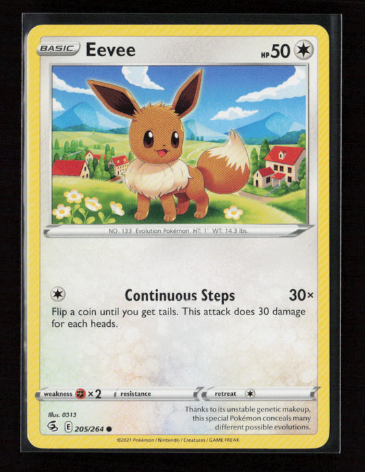 Eevee Common SWSH08: Fusion Strike 205/264 LP
