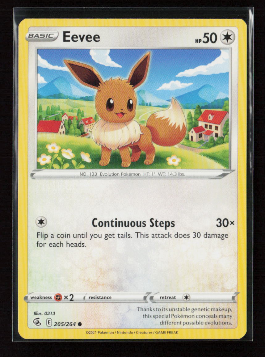 Eevee Common SWSH08: Fusion Strike 205/264 LP