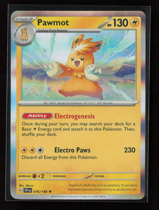 Pawmot - Rare SV01: Scarlet & Violet Base Set 076/198 NM - Kang's Collectibles