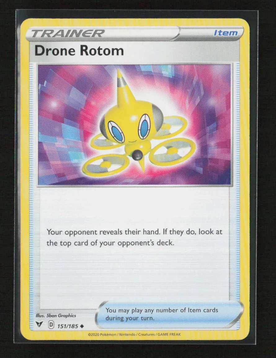 Drone Rotom Uncommon SWSH04: Vivid Voltage 151/185 NM - Kang's Collectibles