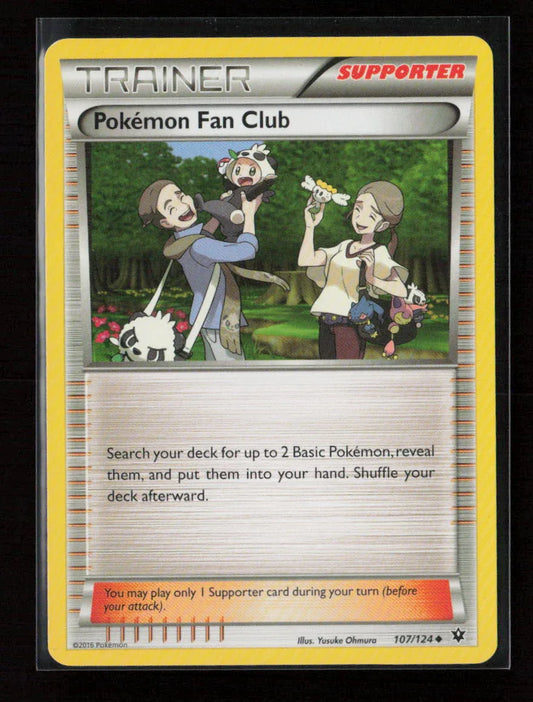 Pokemon Fan Club Uncommon XY - Fates Collide 107/124 LP - Kang's Collectibles