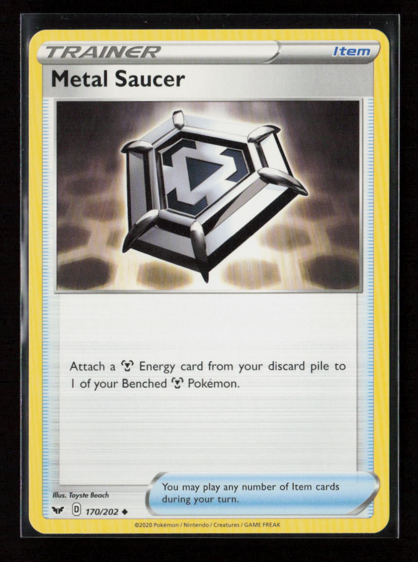 Metal Saucer Uncommon SWSH01: Sword & Shield Base Set 170/202 LP